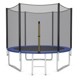 TOPBUY Patiojoy 10Ft Trampoline With Safety Enclosure Net & Spring Pad Jumping Mat