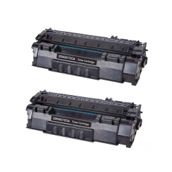 TONER4U 2 Pack Compatible Q7553A Toner Cartridge for HP 53A HP Laserjet M2727Mfp, M2727, P2015 In Black