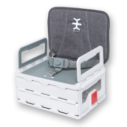 NIKIDOM Flat-Pack Foldable Booster Seat - Heather In Grey