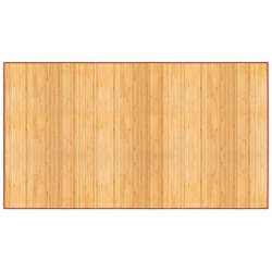 APOLLO Bamboo Floor Mat 24" X 72", Natural Bamboo, Light Wood