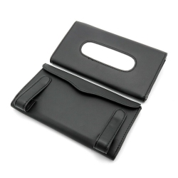 ISTAR Car Tissue Holder Visor Tissue Holder for Car Mask Holder for Car Visor Pu Leather Tissue Box Holder