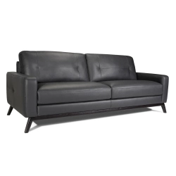 VALENCIA Francesca Mid Century Italy Made Top Grain Leather Sofa