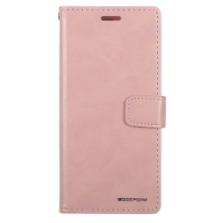 GOOSPERY Topsave Bluemoon Card Slot W/magnetic Clip Leather Folio Wallet Flip for Samsung Galaxy A33 5G, Rose In Gold