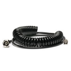 IWATA-MEDEA 10' Cobra Coil Airbrush Hose With Iwata Airbrush Fitting And 1/4" Compressor Fitting