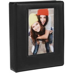ZINK 2X3 Photo Album 64-Pocket Mini Photo Album W/ Transparent Window Cover for 2”X3” Zero Ink Photo Paper