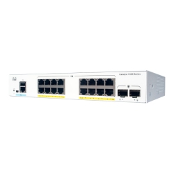 CISCO SYSTEMS INC Cisco Catalyst 1000-16T-E-2G-L - Switch - Managed - 16 X 10/100/1000 + 2 X Gigabit Sfp (Uplink) - Rack-Mountable ( C1000-16T-E-2G-L