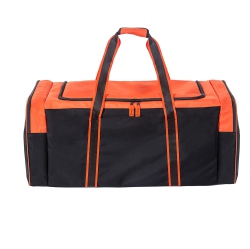 JETSTREAM Heavy Duty Multi Pocket Large Sports Gym Equipment 3-Pocket Travel Duffel Bag (36 Inch, Orange)