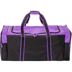 JETSTREAM Heavy Duty Multi Pocket Large Sports Gym Equipment 3-Pocket Travel Duffel Bag (36 Inch, Purple)