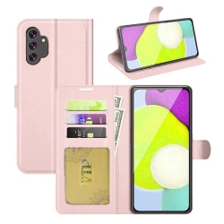 CSMART [Cs] Samsung Galaxy A13 5G / A04S Case, Magnetic Leather Folio Wallet Flip Case Cover With Card Slot, Rose In Gold