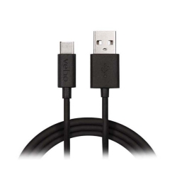 VEHO Pebble USB-A to USB-C Charge & Sync Cable 1M - In Black