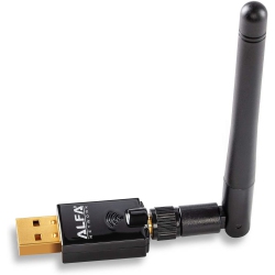 ALFA Awus036Acs 802.11Ac Ac600 Wi-Fi Wireless Network Adapter - Wide-Coverage External USB Adapter W/ 2.4Ghz & 5Ghz Dual-Band Antenna, Compact