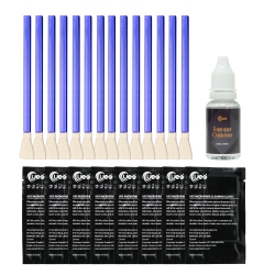 UES Micro Four-Thirds M 4/3 Camera Sensor Cleaning Kit (14PCs Swabs + 15Ml Cleaner) And 8PCs Lens Cleaning Cloth