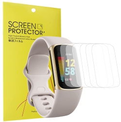 NAVOR Fitbit Charge 5 Screen Protector, Giaogor [6 Pack] Full Coverage Tpu Clear In Multicolor