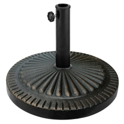 GYMAX 30Lbs Round Patio Market Umbrella Base Heavy-Duty Outdoor Stand