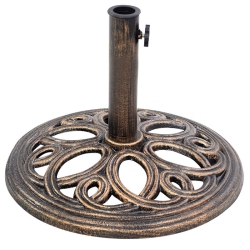 GYMAX 23 Lbs Patio Outdoor Round Umbrella Base Stand Cast Iron