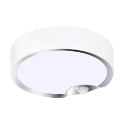LIVINGBASICS Battery Powered Ultra Bright 80 Led 400 Lumens Motion Sensor Ceiling Light With Cool Or Warm Light - ® - In White
