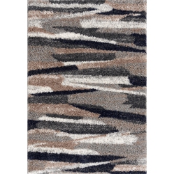 RUG BRANCH Contemporary Geometric Shag Indoor Rug
