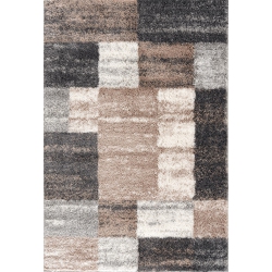 RUG BRANCH Contemporary Geometric Shag Indoor Rug