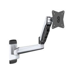 SHOPPINGALL Refurbished (Excellent) - Fully Adjustable Single Gas Spring Wall Mount Lcd \w Swing Arm for Monitors Screens Up to 32" - Sa-Ga12W+A05