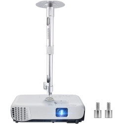 NIERBO Universal Projector Wall Ceiling Mount Hanger 360°Rotatable Head With Extendable Length 11.8 Inch to 19.7 Inch / 11 Lbs Load Mounting Bracket