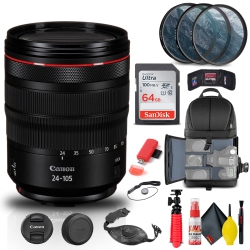 CANON Ef 24MM F/1.4L Ii Usm Lens (2750B002) + Filter + Backpack + 64GB + More