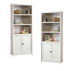 SAUDER (Set Of 2) Cottage Style 3 Shelf Bookcase In Soft In White