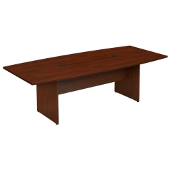 BBF Bush Business Furniture 96W Boat Shaped Conference Table In Cherry