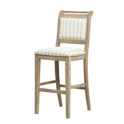 LINON Kendall Wood 30" Bar Stool In Rustic In Brown