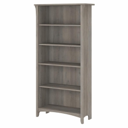 SCRANTON & CO Furniture Salinas Tall 5 Shelf Bookcase In Driftwood In Gray