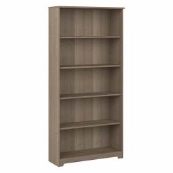 BUSH Business Furniture Cabot 5 Shelf Bookcase In Ash - Engineered Wood In Gray