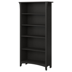 SCRANTON & CO Furniture Salinas 5 Shelf Bookcase In Vintage In Black