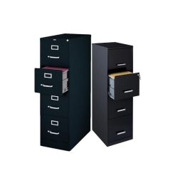 HIRSH INDUSTRIES LLC Set Of 2 Value Pack Four Drawer Filing Cabinet In In Black