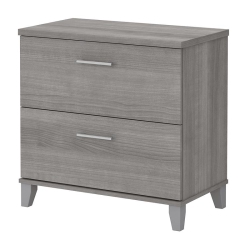 BUSH Somerset 2 Drawer Lateral File Cabinet In Platinum - Engineered Wood In Gray