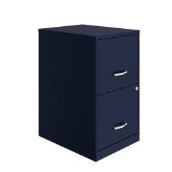 HIRSH INDUSTRIES LLC Space Solutions 18In 2 Drawer Metal File Cabinet In Navy