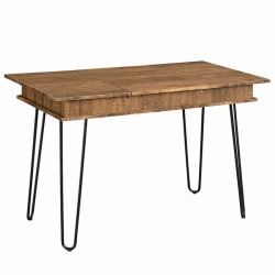 STONECROFT FURNITURE Stonecroft Cabrini Storage Writing Desk In Rustic Amber And In Black