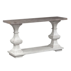 PEMBERLY ROW Traditional Wood Sofa Table In In White
