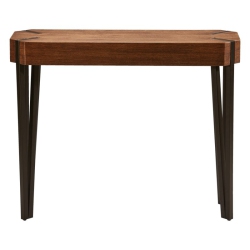 PEMBERLY ROW Contemporary Wood Hexagon Wood Console Table