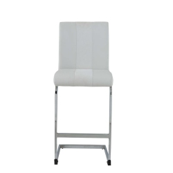 GLOBAL FURNITURE USA Faux Leather Barstools In (Set Of 4) In White
