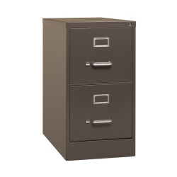 HIRSH INDUSTRIES LLC 26.5-In Deep 2 Drawer Metal Letter Width Vertical File Cabinet Espresso