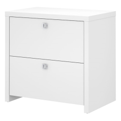 BBF Echo 2 Drawer Lateral File Cabinet In Pure - Engineered Wood In White
