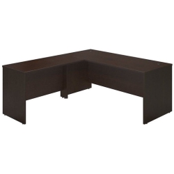 BBF Bush Business Furniture Series C Elite 72W X 30D Desk Shell With 48W Return In Mocha Cherry