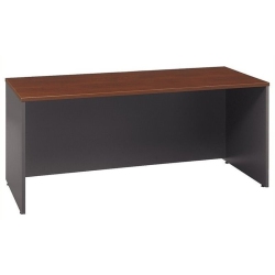 BOWERY HILL 72" Corner Credenza Computer Desk In Hansen Cherry