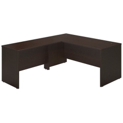 BBF Bush Business Furniture Series C Elite 66W X 30D Desk Shell With 48W Return In Mocha Cherry