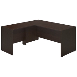 BBF Bush Business Furniture Series C Elite 66W X 30D Desk Shell With 36W Return In Mocha Cherry