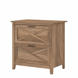 BUSH Key West 2 Drawer Lateral File Cabinet In Reclaimed Pine - Engineered Wood