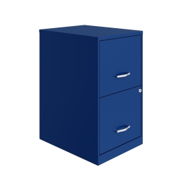 HIRSH INDUSTRIES LLC Space Solutions 18In 2 Drawer Metal File Cabinet Classic In Blue