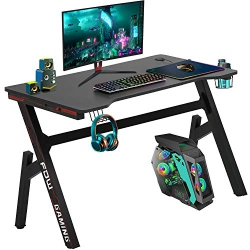 FDW Bestoffice Computer Desk, Gaming Desk 45.2 Inches PC Desk Writing Desk Office Desk Extra Large Modern Ergonomic Racing Style Table Workstation