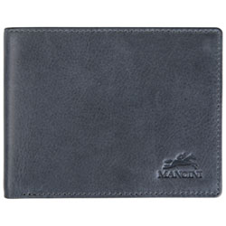 Mancini Bellagio RFID Genuine Leather Bi-fold Wallet - Black