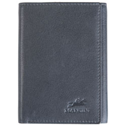 Mancini Bellagio RFID Genuine Leather Tri-fold Wallet - Grey