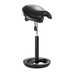 SCRANTON & CO Saddle Seat Stool Extended Height 3006Bv Vinyl In Black